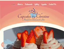 Tablet Screenshot of cupcakesbychristine.com